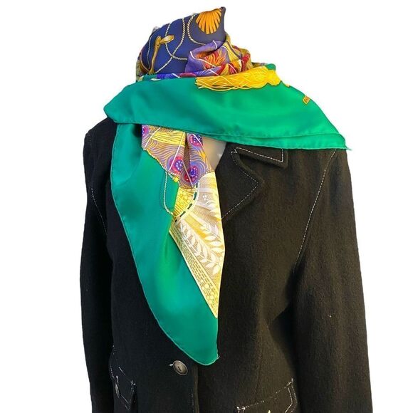HERMÈS Seidencarré BRISE DE CHARME Silk Scarf Vintage - Picture 10 of 10